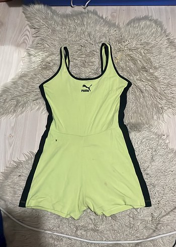 Yeşil Spor Kadın Kısa Tulum - Görsel 3