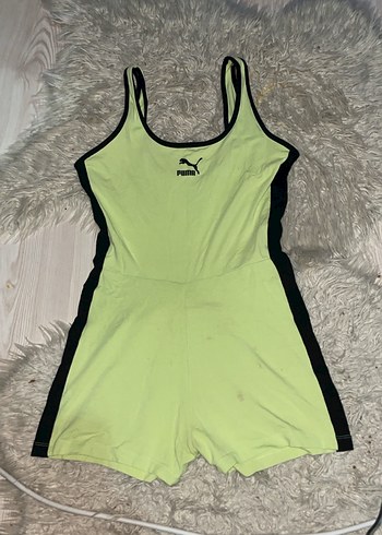 Yeşil Spor Kadın Kısa Tulum - Görsel 2