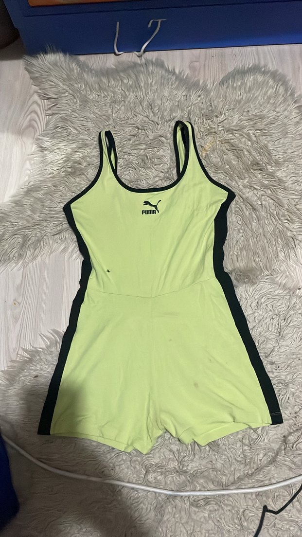 Yeşil Spor Kadın Kısa Tulum - Görsel 4