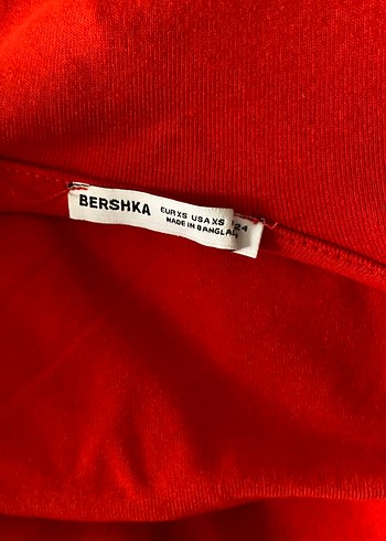 Bershka Kırmızı Uzun Dar Kesim Askılı Elbise
