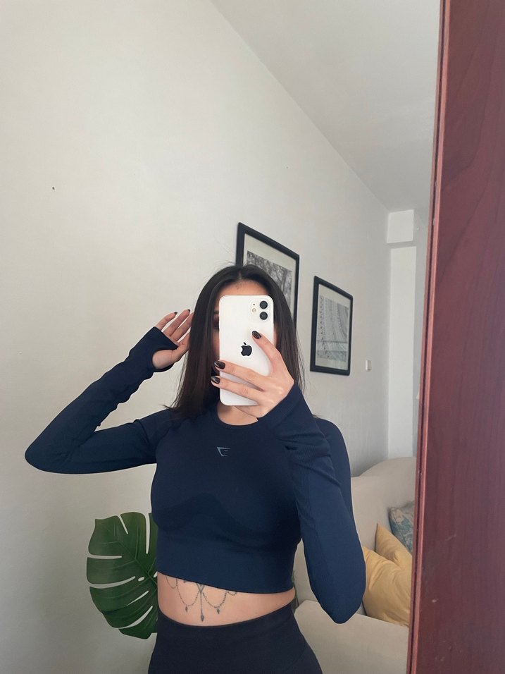 Gymshark marka crop sporcu üstü - Görsel 5