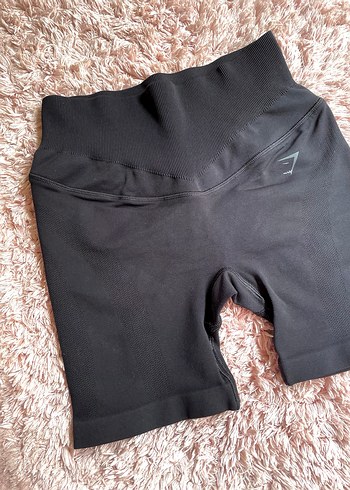Gymshark marka arkası büzgülü biker tayt - Görsel 2