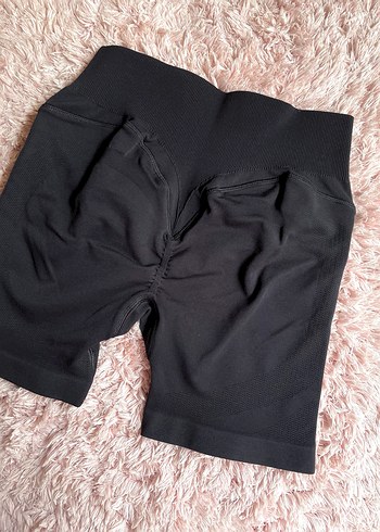 Gymshark marka arkası büzgülü biker tayt - Görsel 6