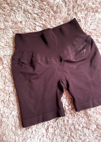 Gymshark marka arkası büzgülü biker tayt - Görsel 2