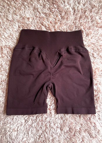 Gymshark marka arkası büzgülü biker tayt - Görsel 6