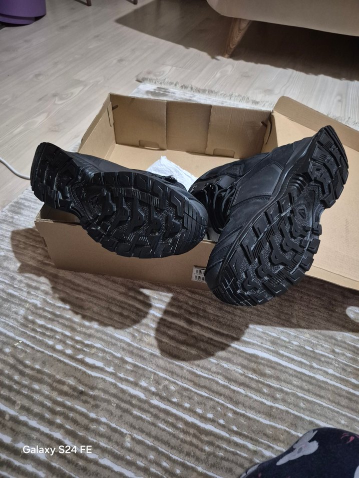 Siyah Kamuflaj Bağcıklı Erkek Outdoor Ayakkabı - Görsel 3