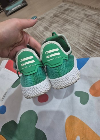 Yeşil Spor Ayakkabı Velcro Detaylı - Görsel 4