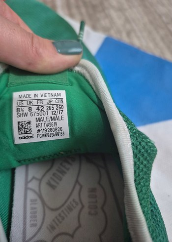 Yeşil Spor Ayakkabı Velcro Detaylı - Görsel 6