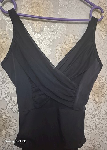 l Beden siyah Renk Siyah Strappy Mini Kadın Mayo