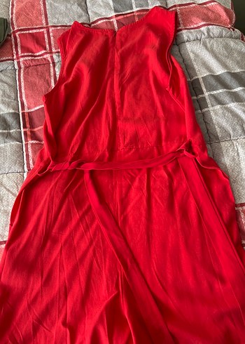 s Beden Kırmızı V Yakalı Kadın Tulum cream rouge markası
