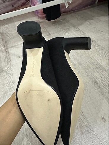 36 Beden siyah Renk Zara çorap bot