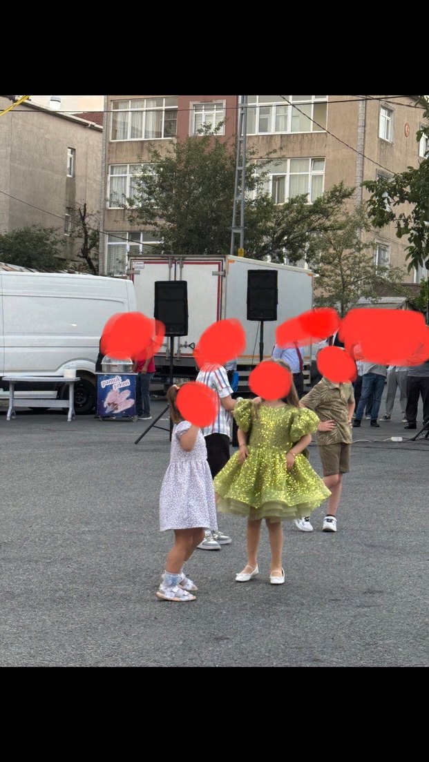 Parlak çocuk abiye elbise - Görsel 5