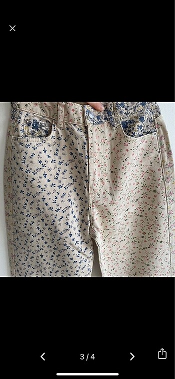 xs Beden PULL&BEAR çiçekli pantolon