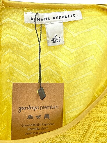 m Beden sarı Renk Banana Republic Bluz %70 İndirimli.