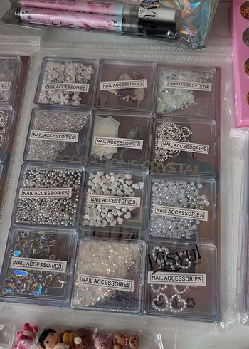 Pastel Renkli Çoklu Tırnak Dekorasyon Seti - Görsel 9