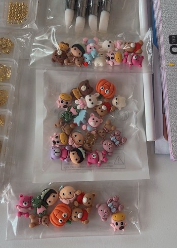 Pastel Renkli Çoklu Tırnak Dekorasyon Seti - Görsel 6