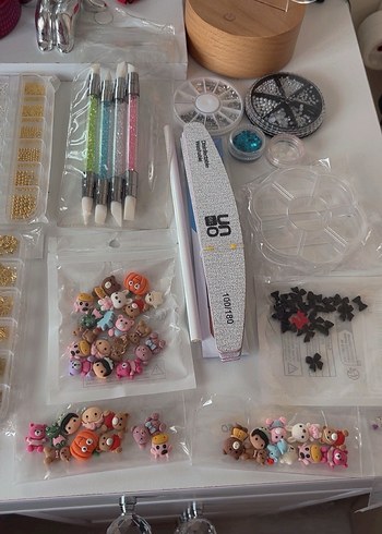 Pastel Renkli Çoklu Tırnak Dekorasyon Seti - Görsel 5