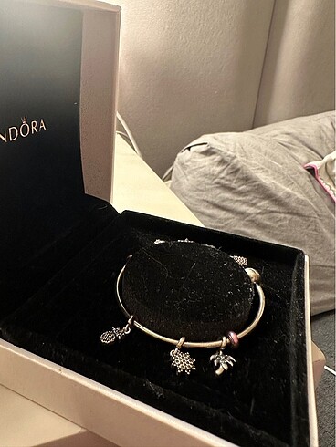 Beden beyaz Renk PANDORA ME BANGLE BİLEKLİK 16cm
