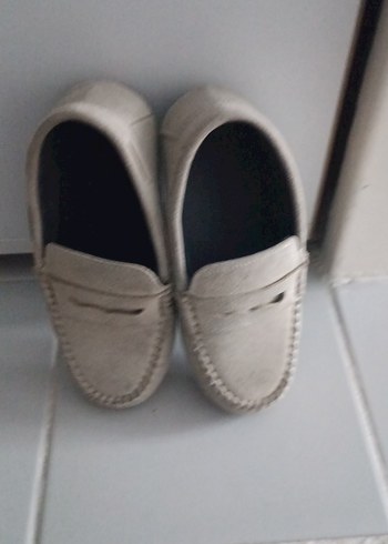 Gri Süet Erkek çocuk Loafer Ayakkabı - Görsel 2