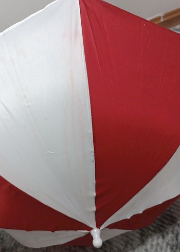 Kırmızı Beyaz Katlamalı Çocuk Şemsiye - Görsel 4