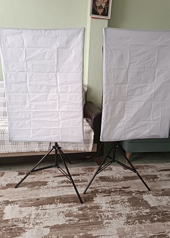 Beyaz Fotoğraf Stüdyo Yumuşatıcı Işık Seti