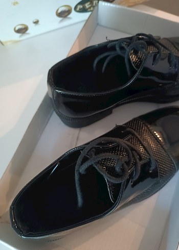 Siyah Klasik Erkek Çocuk Deri Ayakkabı - Görsel 5