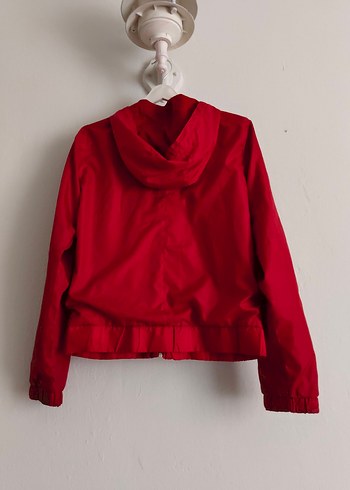 Kırmızı Fermuarlı Kadın Ceket - Görsel 6