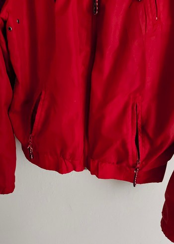 Kırmızı Fermuarlı Kadın Ceket - Görsel 5