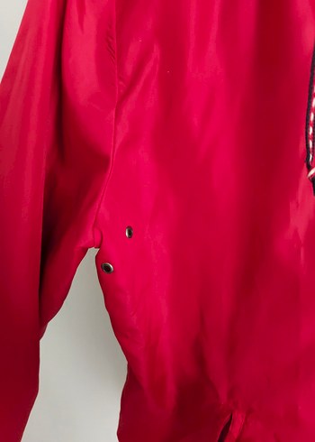 Kırmızı Fermuarlı Kadın Ceket - Görsel 4