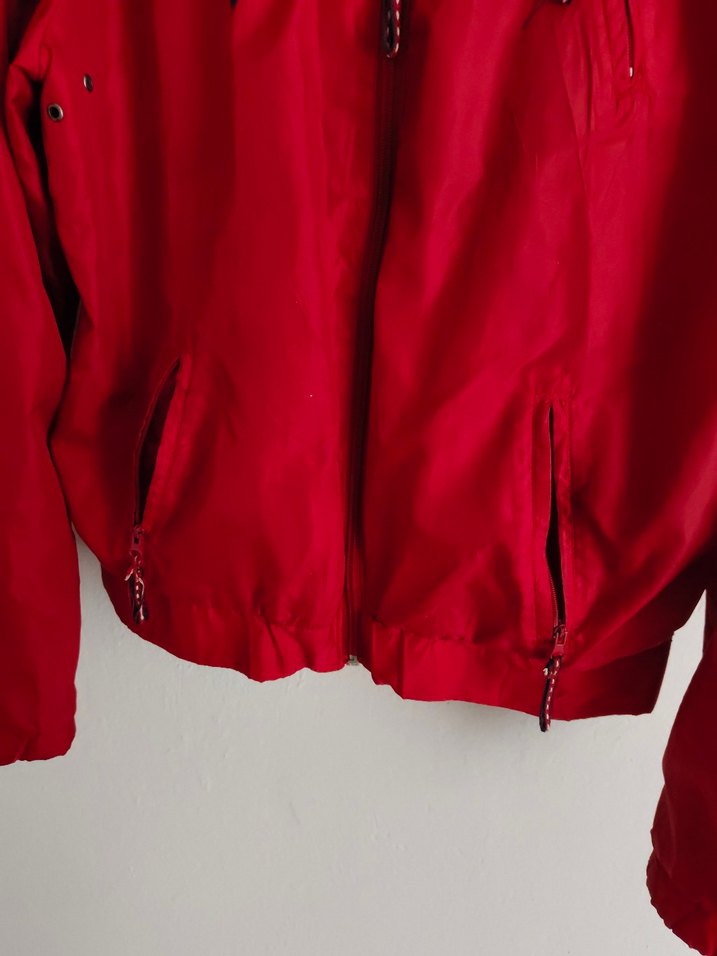 Kırmızı Fermuarlı Kadın Ceket - Görsel 5