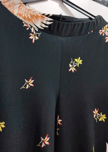 Bohem Çiçek Desenli Kadın Pantolon - Görsel 4