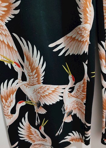 Bohem Çiçek Desenli Kadın Pantolon - Görsel 3