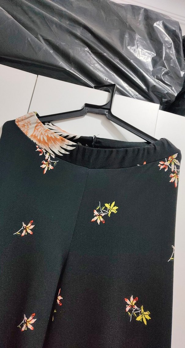 Bohem Çiçek Desenli Kadın Pantolon - Görsel 5