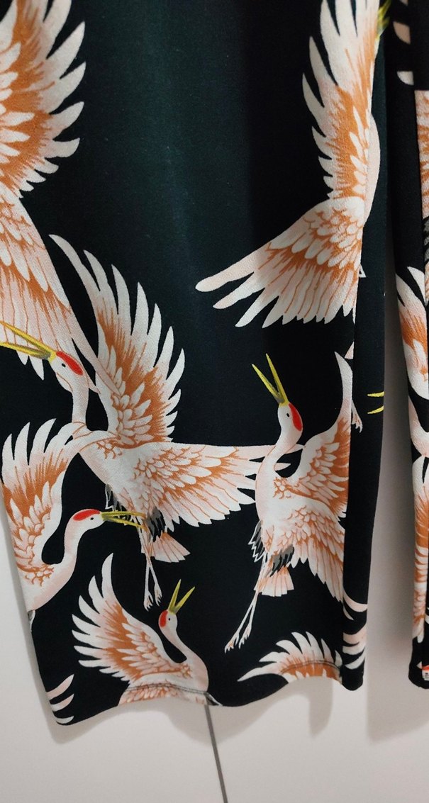 Bohem Çiçek Desenli Kadın Pantolon - Görsel 3