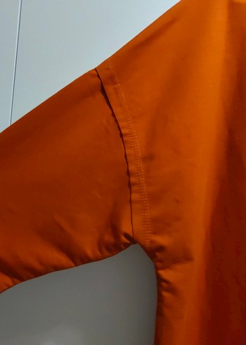 Turuncu Kapüşonlu Kadın Sweatshirt - Görsel 6