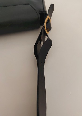 Tokalı Siyah Deri Kadın Çanta - Görsel 4