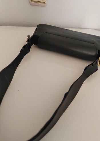 Tokalı Siyah Deri Kadın Çanta - Görsel 5