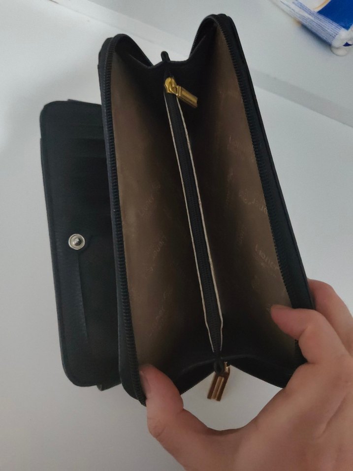 Siyah Deri Kadın Cüzdanı - Görsel 3