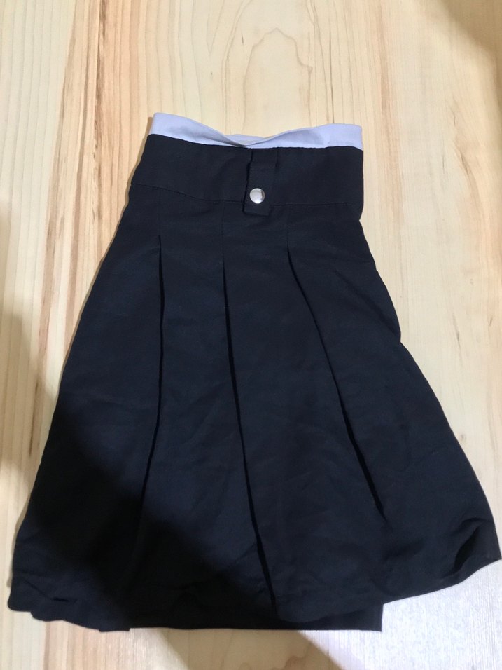 Kemerli Siyah Mini Etek - Görsel 2