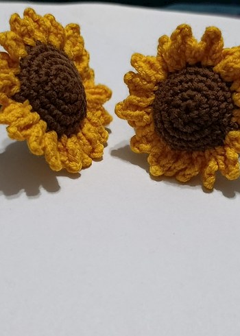 El Örgüsü Renkli Çiçek Süsü - Görsel 5