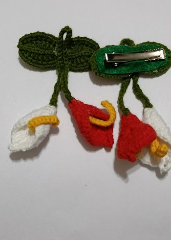 El Örgüsü Renkli Çiçek Süsü - Görsel 3