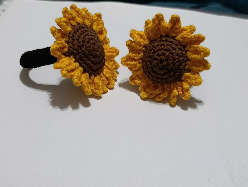 El Örgüsü Renkli Çiçek Süsü - Görsel 5