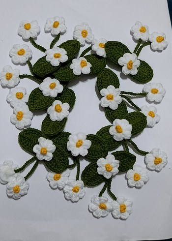 Renkli Çiçekli Bohem Dantel Çocuk Toka Seti - Görsel 8