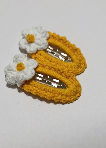 Renkli Çiçekli Bohem Dantel Çocuk Toka Seti - Görsel 3