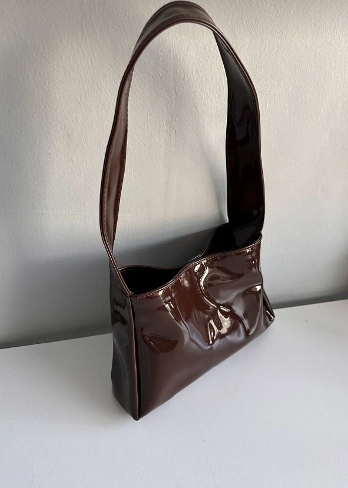 Acı kahve rugan çanta  - Görsel 2