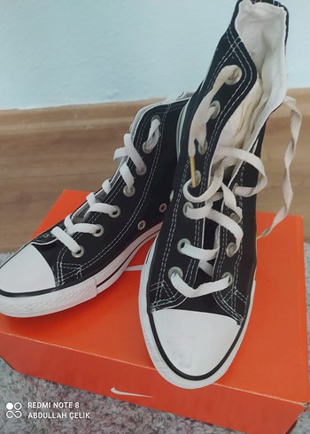 Yüksek Topuklu Siyah Elastik Spor Ayakkabı - Görsel 4