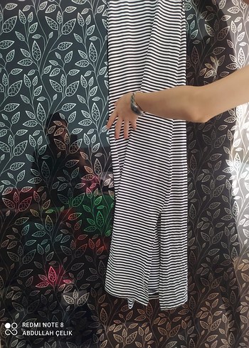 Uzun, Zebra Desenli Kadın Elbise - Görsel 2