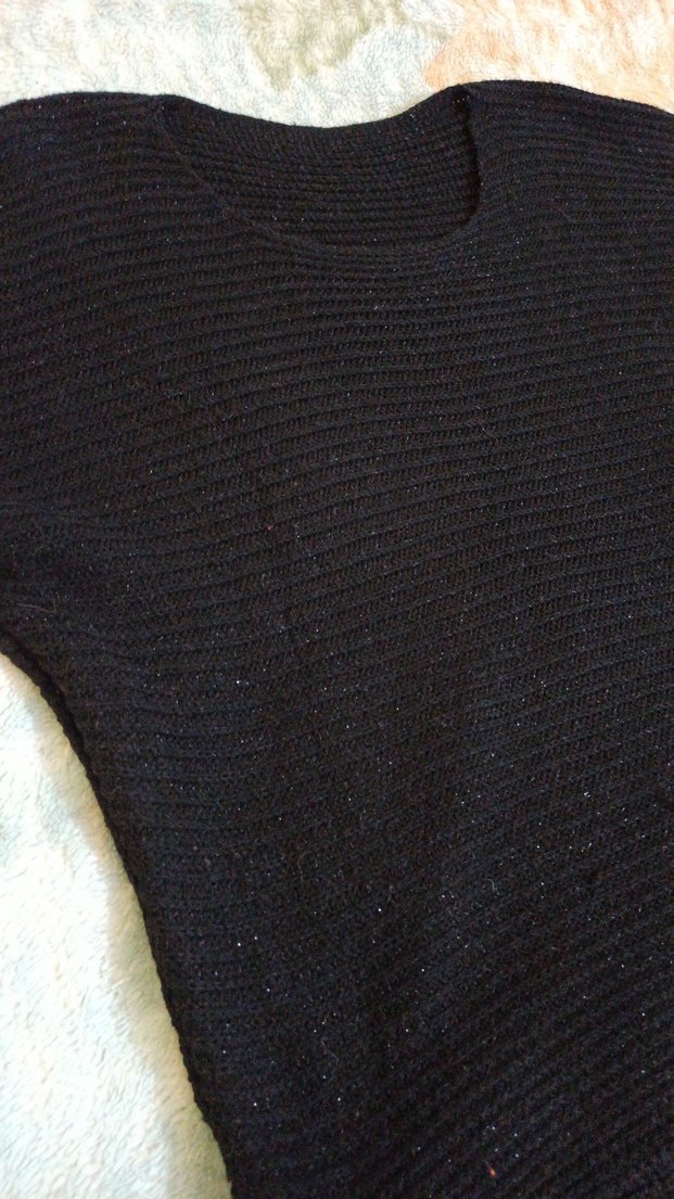 Kadın Siyah Boğazlı Triko Kazak - Görsel 2