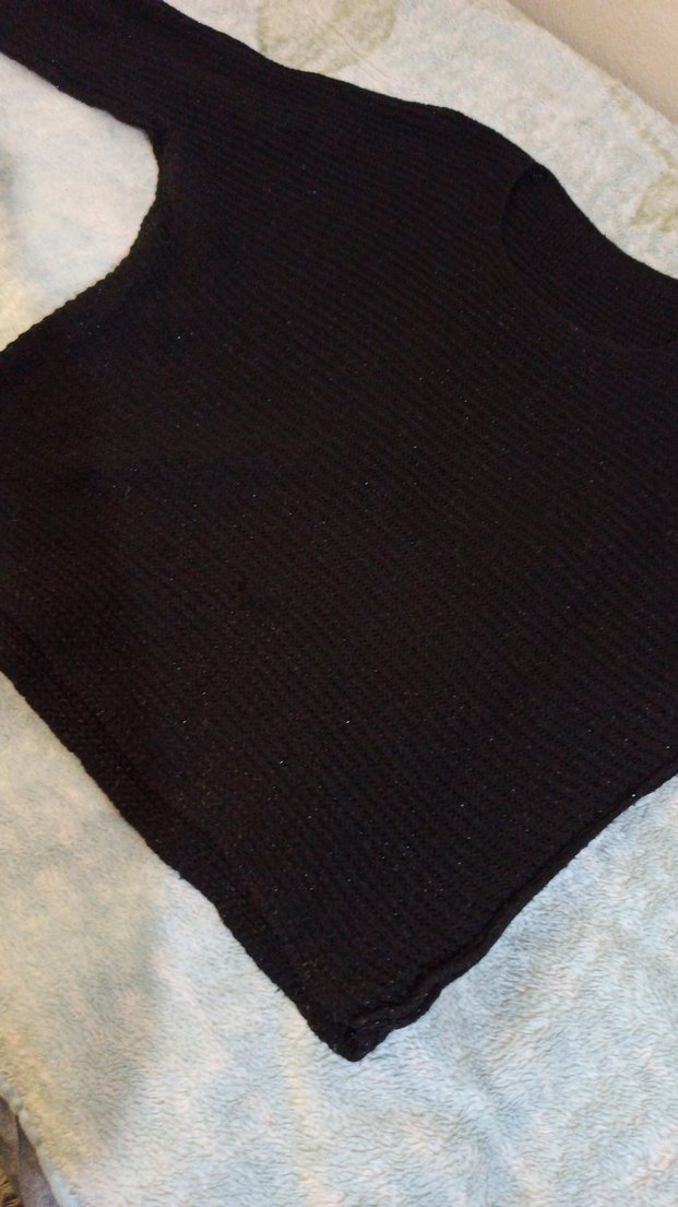 Kadın Siyah Boğazlı Triko Kazak - Görsel 3