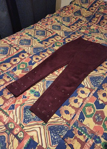 Pink Step Bordo Kadın Süet Pantolon